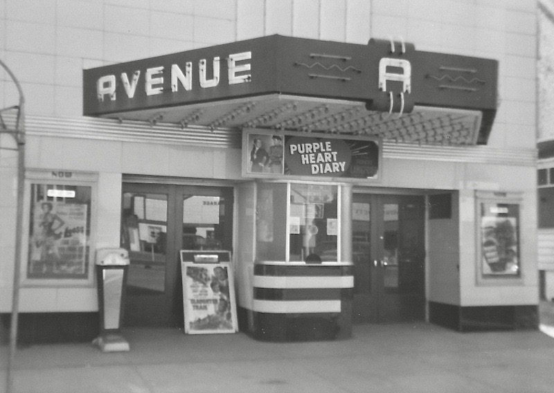 The Avenue Theater, built in 1941 along Rehoboth Avenue in downtown Rehoboth Beach, is just one of at least four theaters that have operated over the years in the Nation’s Summer Capital. It was destroyed by fire in 1962. DELAWARE HISTORICAL SOCIETY COLLECTION